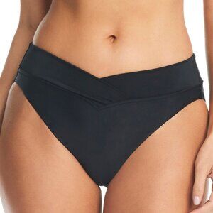 Bar III Women's Black V-Waist High-Leg Bikini Bottom